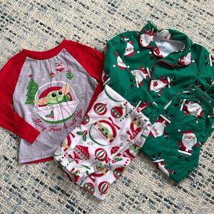 Bundle of Boys size 5 Christmas pajamas